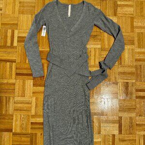 Aritiza The Group by Babaton Henley Sweater Dress Belted